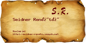 Seidner Renátó névjegykártya